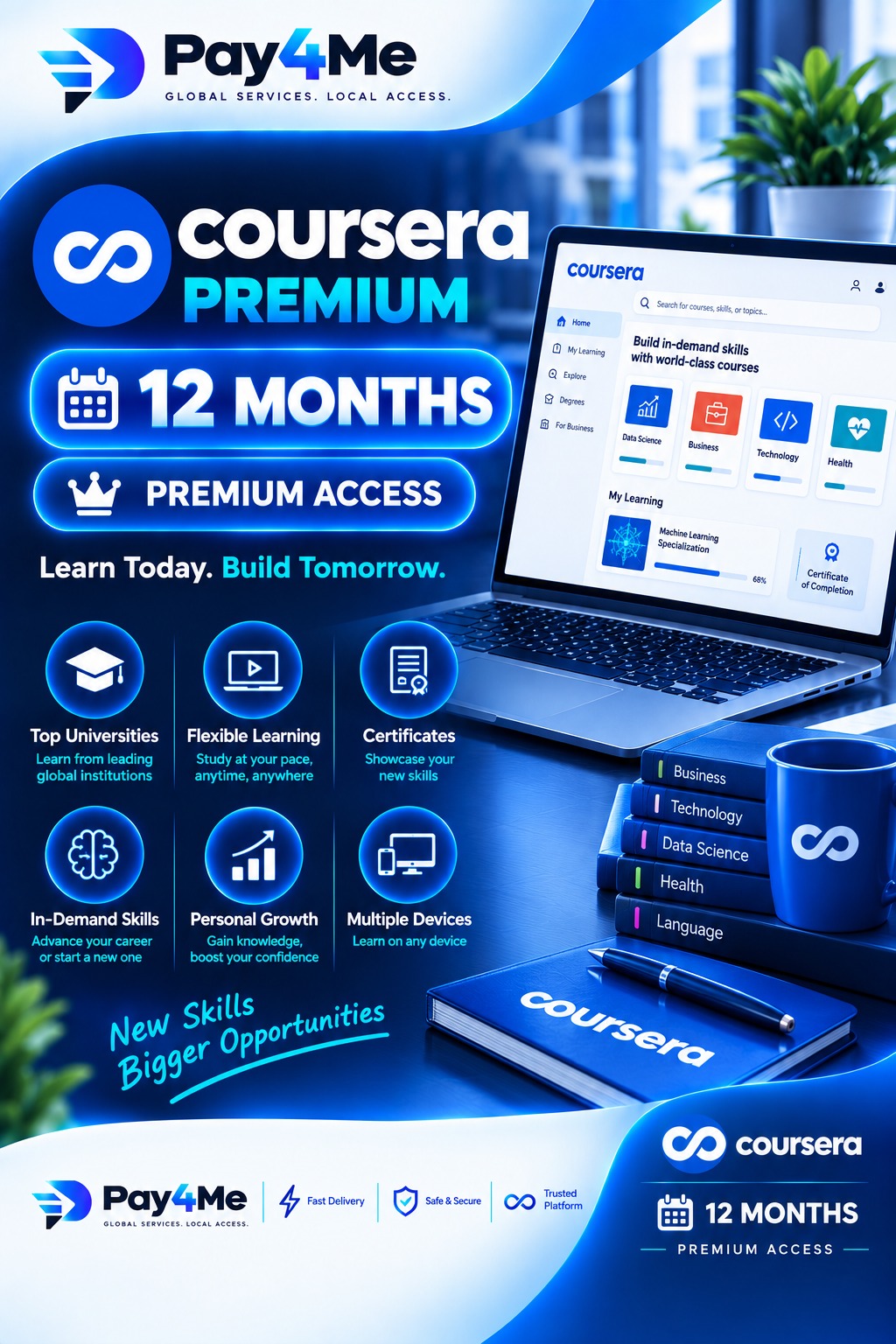 Coursera Premium سنة كاملة