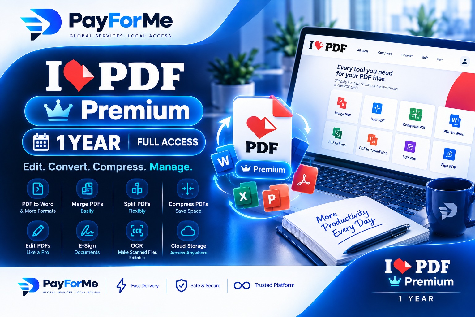 iLovePdf Premium 1 year