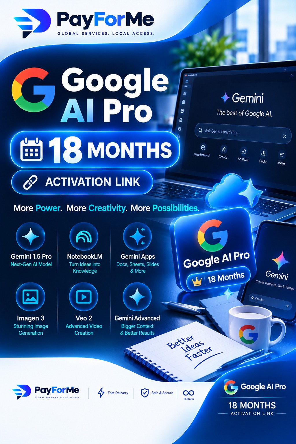 Google ai pro 18 months activation link nw